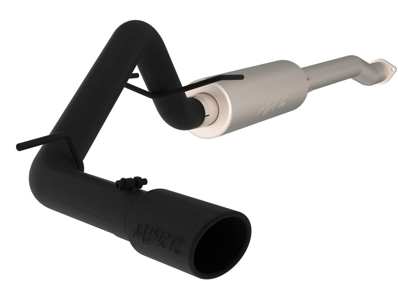 MBRP S5338BLK 3" Cat Back Exhaust System (Single Side Exit Black) Black Coated